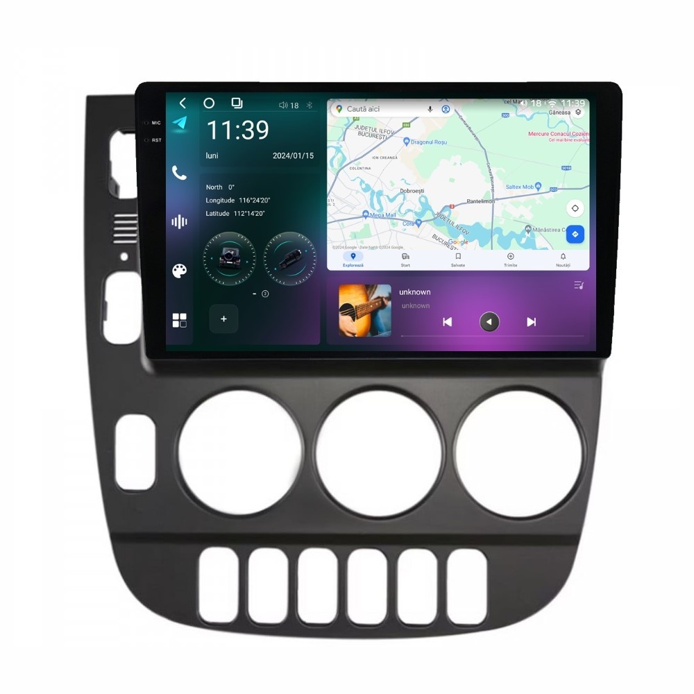 Navigatie dedicata cu Android Mercedes ML W163 1998 - 2001, 12GB RAM, Radio GPS Dual Zone, Display 2K QLED 9.5