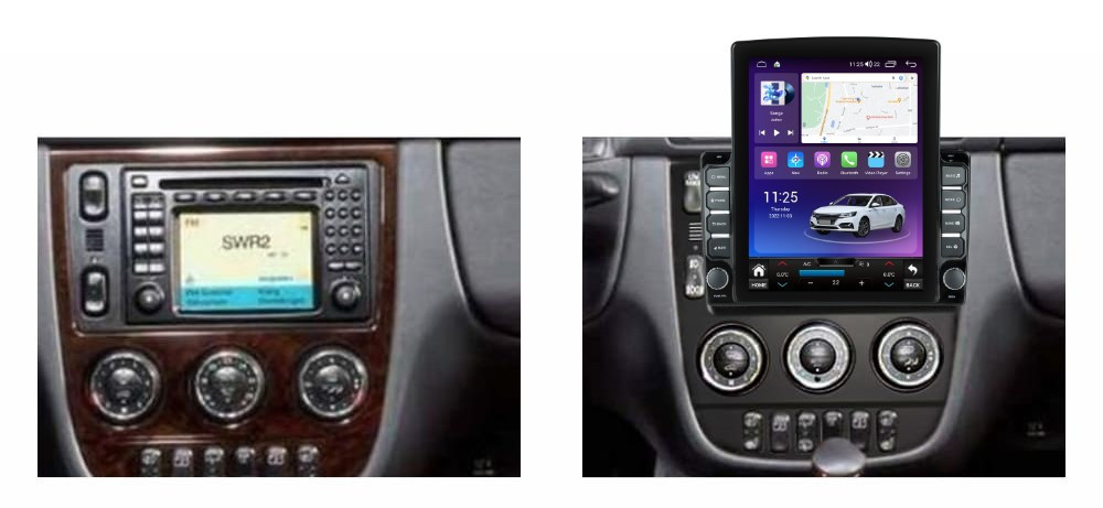 Navigatie dedicata cu Android Mercedes ML W163 1998 - 2005, 4GB RAM, Radio GPS Dual Zone, Touchscreen IPS 9.7