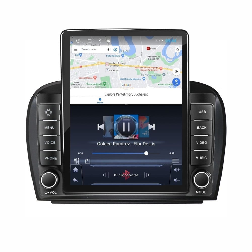 Navigatie dedicata cu Android Mercedes SL R230 2001 - 2012, 2GB RAM, Radio GPS Dual Zone, Touchscreen IPS 9.7