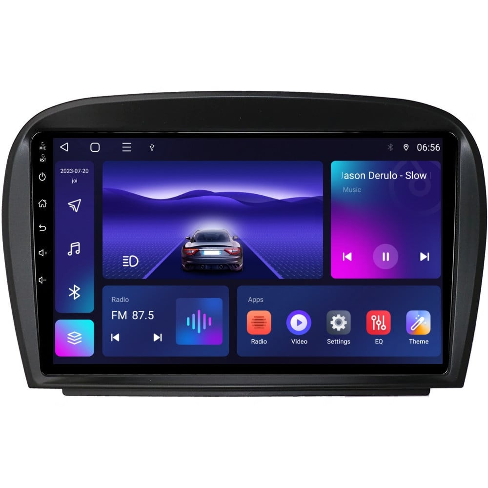 Navigatie dedicata cu Android Mercedes SL R230 2001 - 2012, 3GB RAM, Radio GPS Dual Zone, Display HD QLED 9