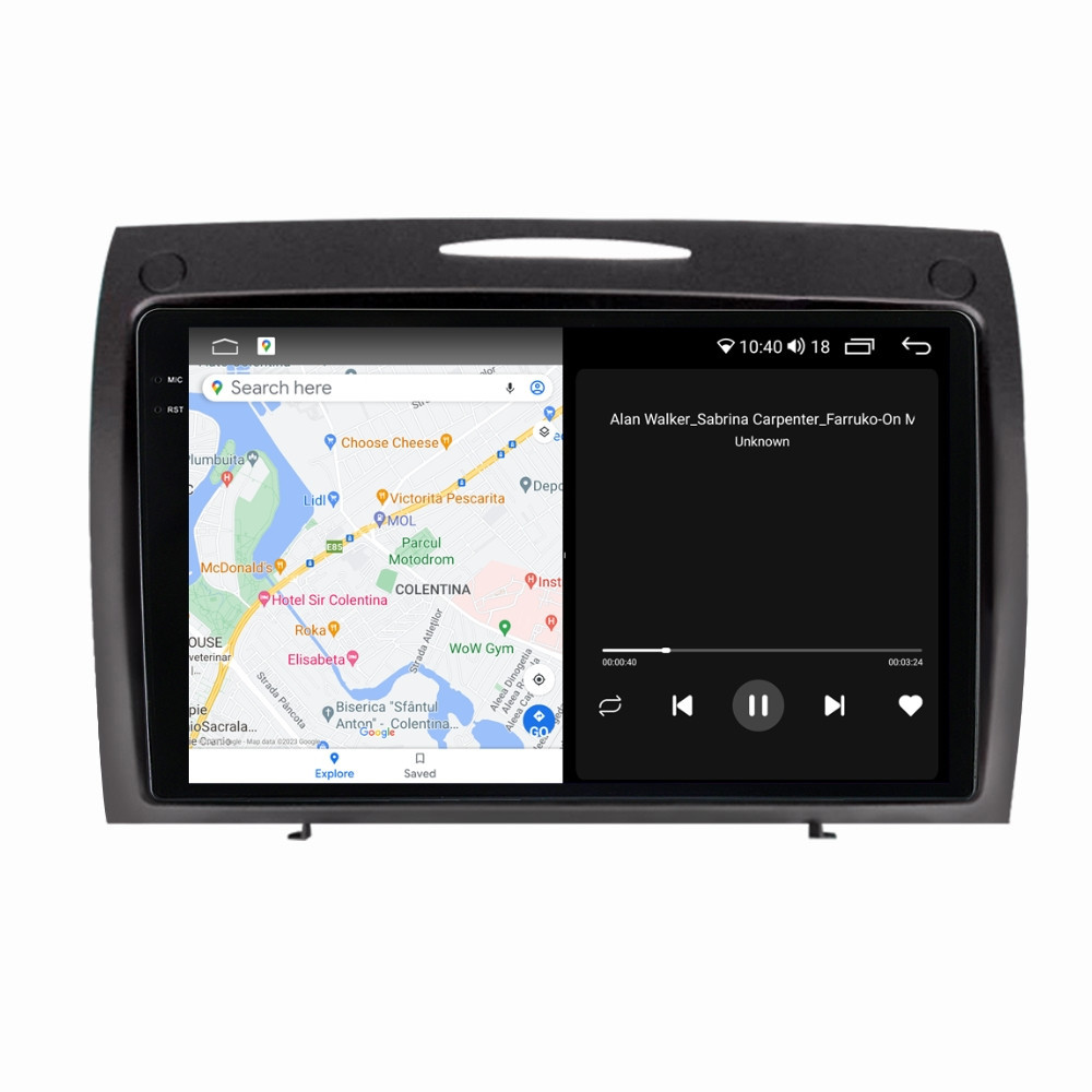 Navigatie dedicata cu Android Mercedes SLK R171 2004 - 2011, 8GB RAM, Radio GPS Dual Zone, Display 2K QLED 9.5