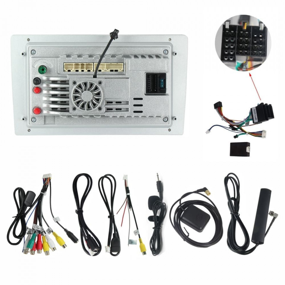 Navigatie dedicata cu Android Mercedes Viano 2003 - 2006, 8GB RAM, Radio GPS Dual Zone, Display HD QLED 9" Touchscreen, Internet Wi-Fi si slot SIM 4G, Bluetooth, MirrorLink, USB - Imagine 5
