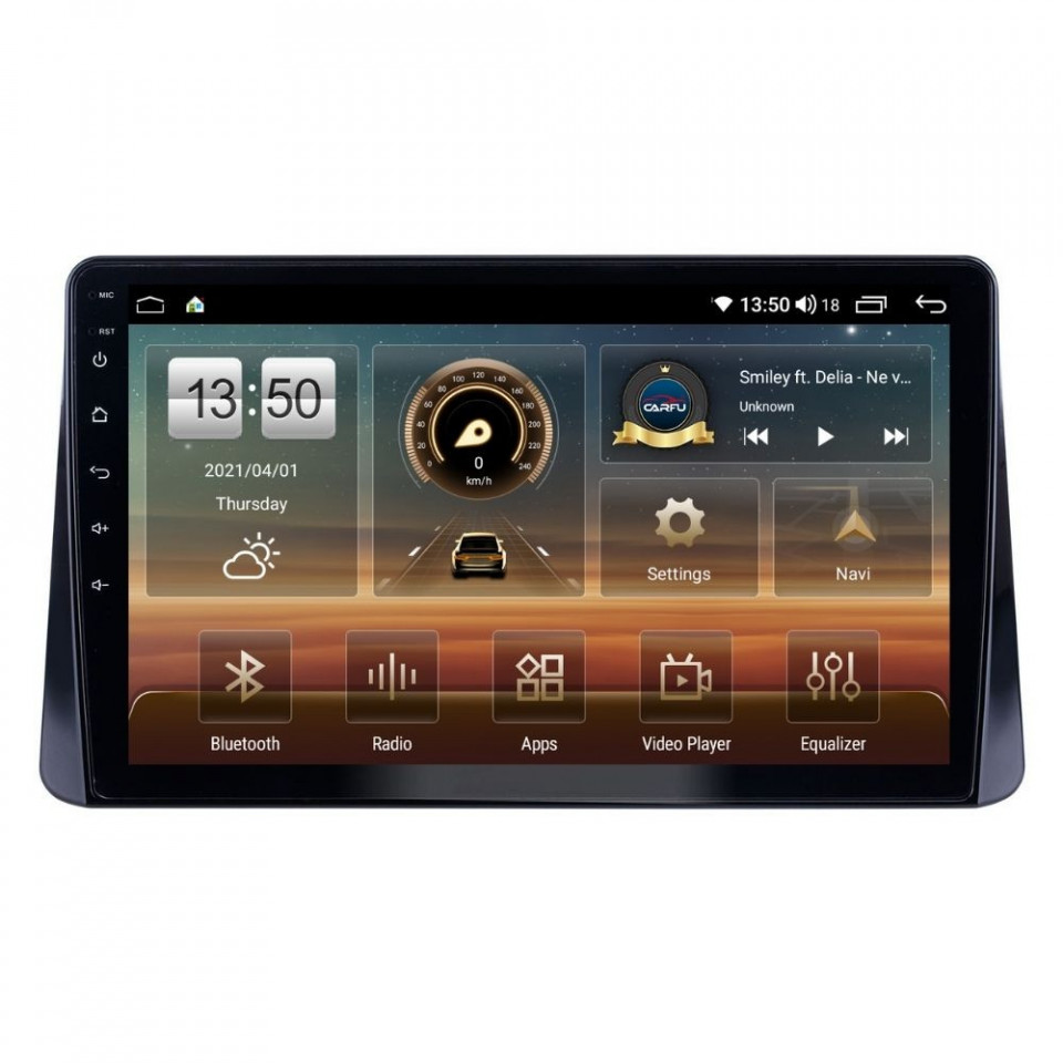 Navigatie dedicata cu Android Mitsubishi Eclipse Cross 2017 - 2020, 8GB RAM, Radio GPS Dual Zone, Display HD QLED 10