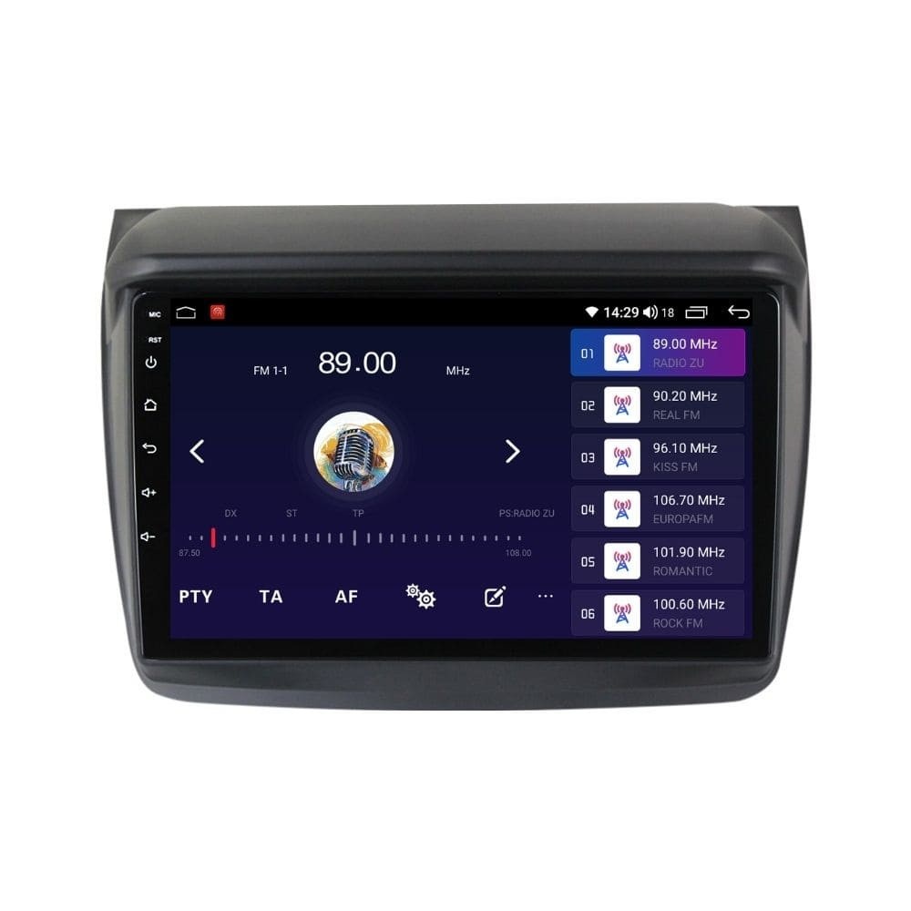 Navigatie dedicata cu Android Mitsubishi L200 2005 - 2015, 2GB RAM, Radio GPS Dual Zone, Display HD QLED 9