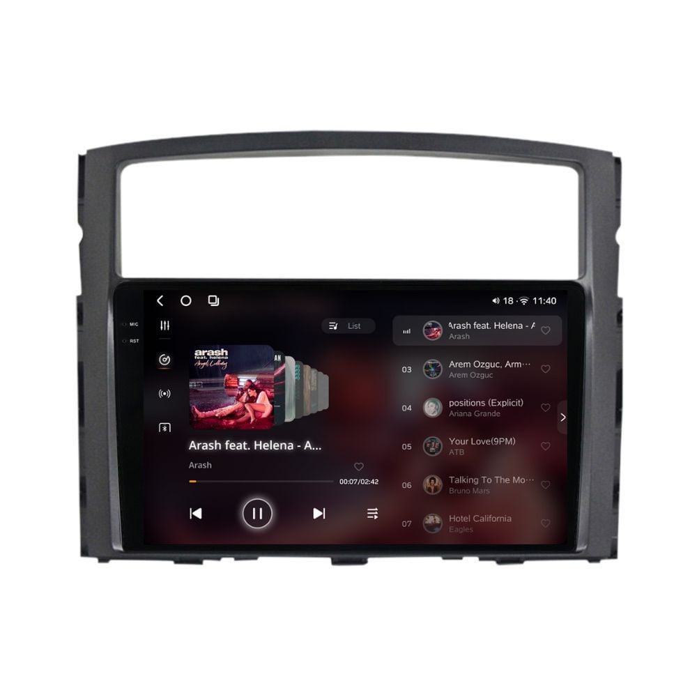 Navigatie dedicata cu Android Mitsubishi Pajero IV 2006 - 2018, 12GB RAM, Radio GPS Dual Zone, Display 2K QLED 9.5