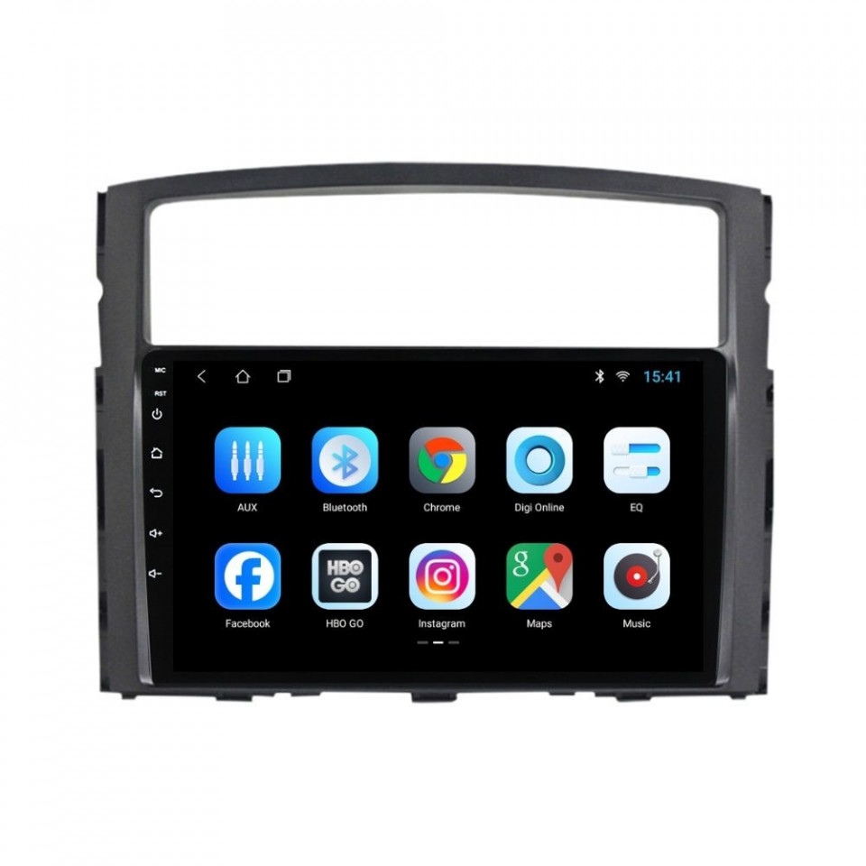 Navigatie dedicata cu Android Mitsubishi Pajero IV 2006 - 2018, 1GB RAM, Radio GPS Dual Zone, Display HD IPS 9