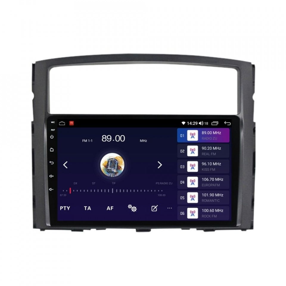 Navigatie dedicata cu Android Mitsubishi Pajero IV 2006 - 2018, 6GB RAM, Radio GPS Dual Zone, Display HD QLED 9