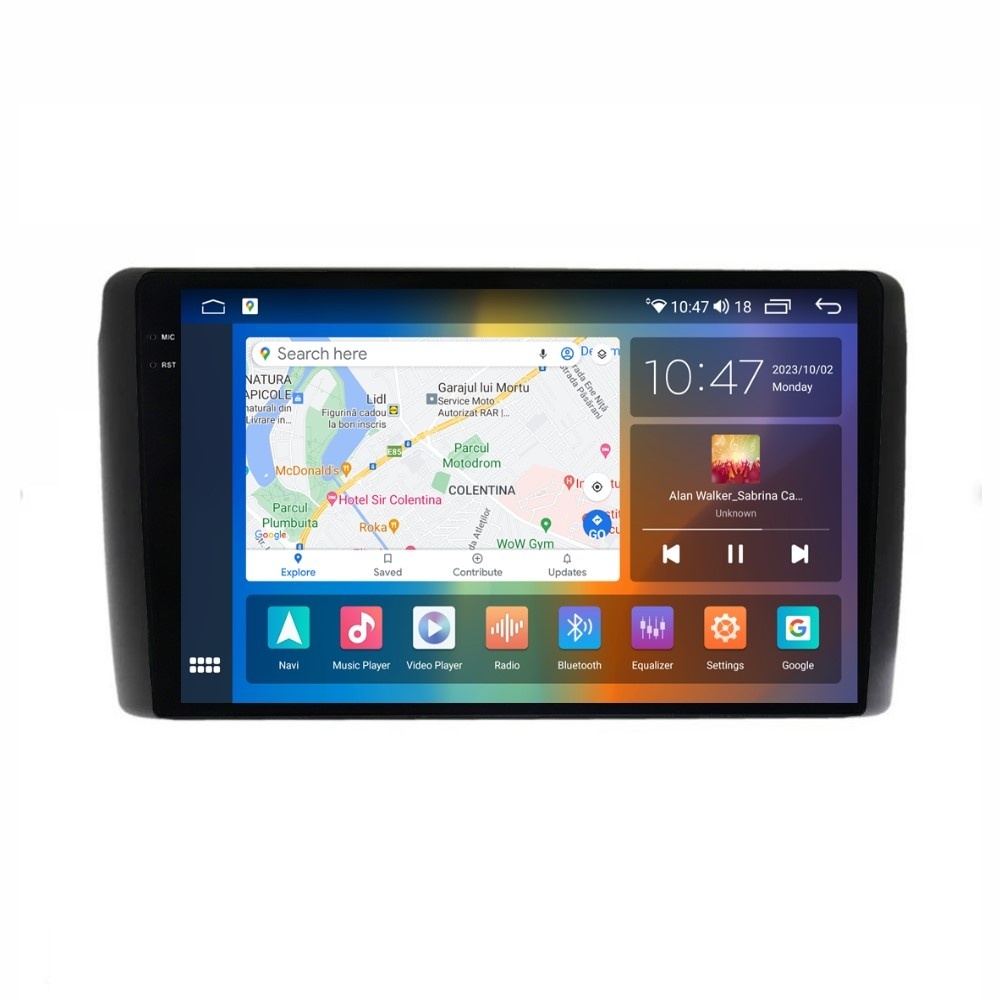 Navigatie dedicata cu Android Nissan Leaf I 2010 - 2017, 8GB RAM, Radio GPS Dual Zone, Display 2K QLED 9.5