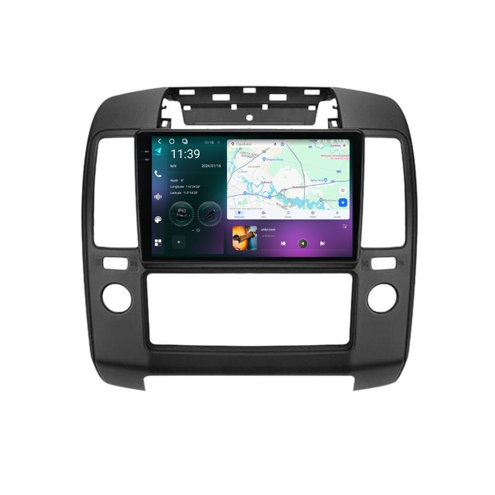 Navigatie dedicata cu Android Nissan Navara D40 2004 - 2014, 12GB RAM, Radio GPS Dual Zone, Display 2K QLED 9.5