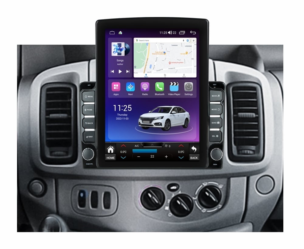 Navigatie dedicata cu Android Nissan Primastar 2001 - 2010, 4GB RAM, Radio GPS Dual Zone, Touchscreen IPS 9.7