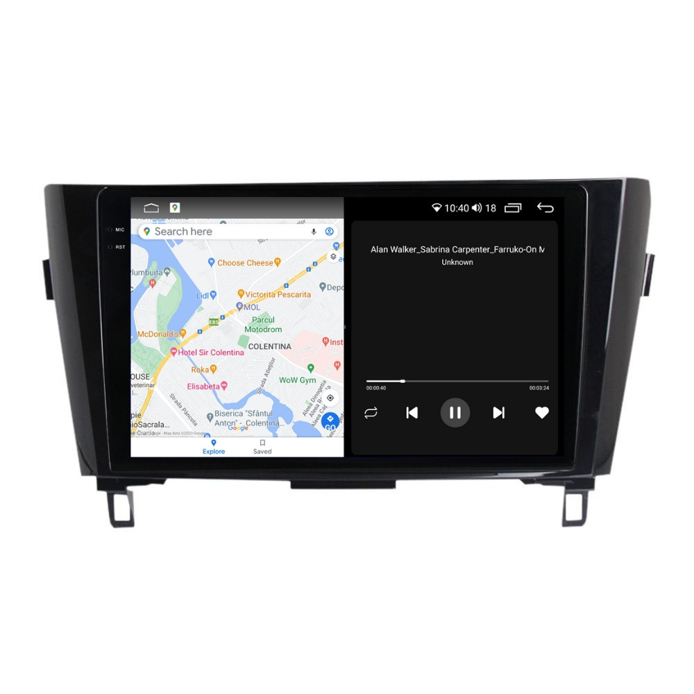 Navigatie dedicata cu Android Nissan Qashqai II 2014 - 2021, 8GB RAM, Radio GPS Dual Zone, Display 2K QLED 10.36