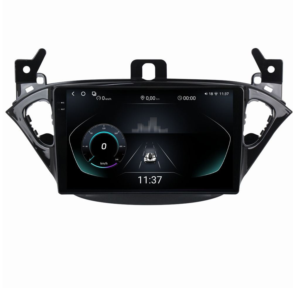 Navigatie dedicata cu Android Opel Corsa E 2014 - 2019, 12GB RAM, Radio GPS Dual Zone, Display 2K QLED 9.5