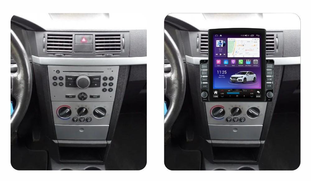 Navigatie dedicata cu Android Opel Meriva A 2003 - 2010, 8GB RAM, Radio GPS Dual Zone, Touchscreen IPS 9.7