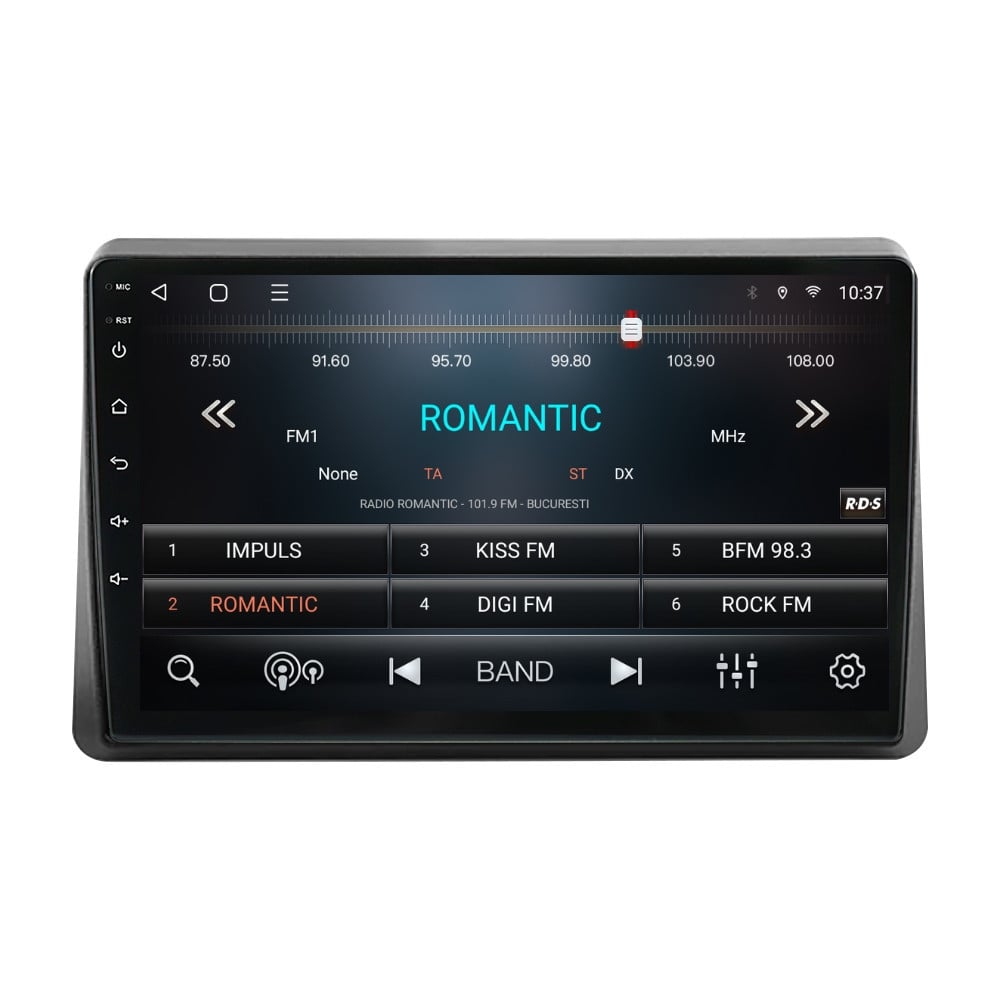 Navigatie dedicata cu Android Opel Movano B 2020 - 2022, 2GB RAM, Radio GPS Dual Zone, Display HD QLED 10