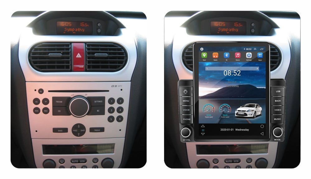 Navigatie dedicata cu Android Opel Tigra TwinTop 2004 - 2010, 1GB RAM, Radio GPS Dual Zone, Touchscreen IPS 9.7