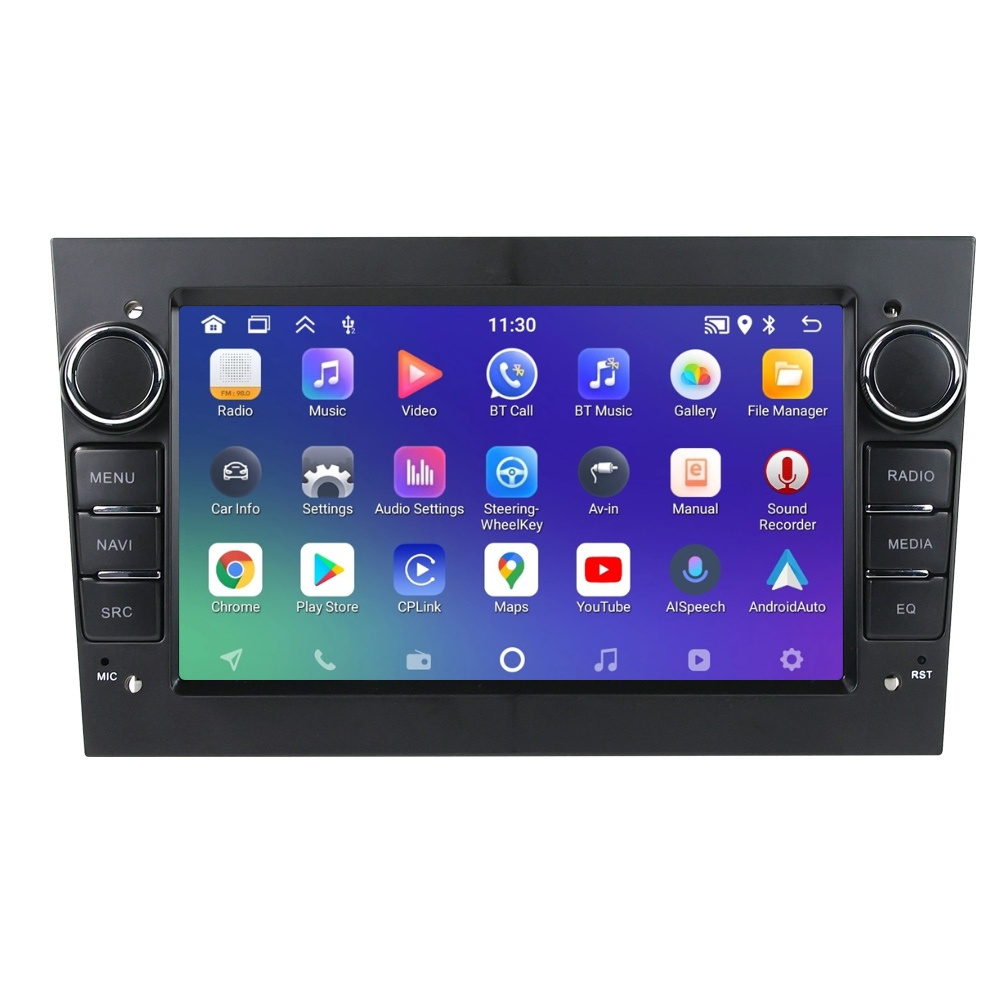 Navigatie dedicata cu Android Opel Vivaro A 2001 - 2010, negru, 2GB RAM, Radio GPS Dual Zone, Display HD 7