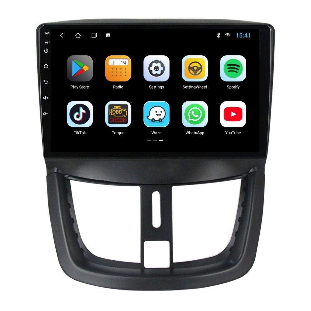 Navigatie dedicata cu Android Peugeot 206+ 2009 - 2014, 2GB RAM, Radio GPS Dual Zone, Display HD IPS 9" Touchscreen, Internet Wi-Fi, Bluetooth, MirrorLink, USB - Imagine 3