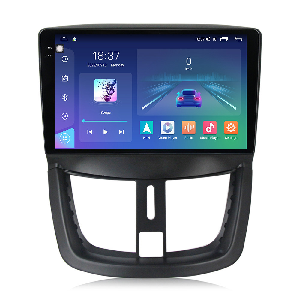 Navigatie dedicata cu Android Peugeot 206+ 2009 - 2014, 8GB RAM, Radio GPS Dual Zone, Display 2K QLED 9.5