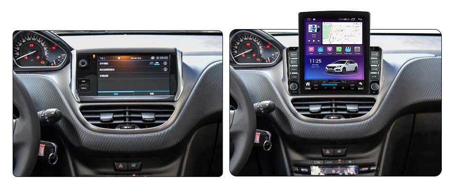 Navigatie dedicata cu Android Peugeot 208 I 2012 - 2019, 8GB RAM, Radio GPS Dual Zone, Touchscreen IPS 9.7