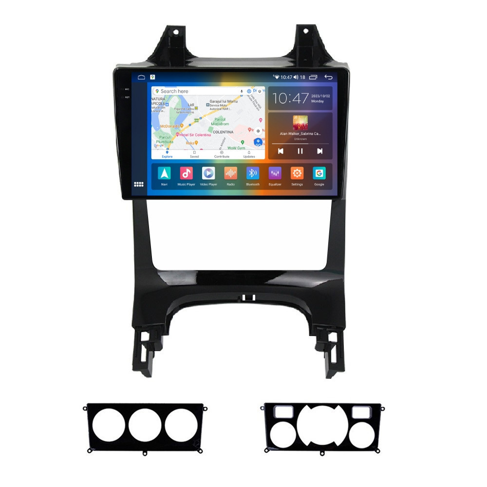 Navigatie dedicata cu Android Peugeot 3008 2009 - 2016, 4GB RAM, Radio GPS Dual Zone, Display 2K QLED 9.5