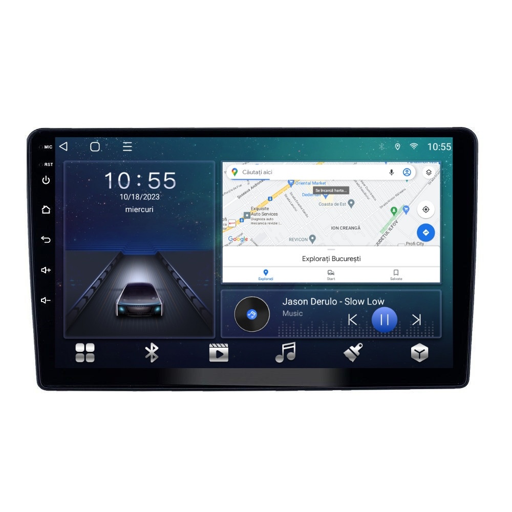 Navigatie dedicata cu Android Peugeot 307 2000 - 2013, 2GB RAM, Radio GPS Dual Zone, Display HD QLED 9