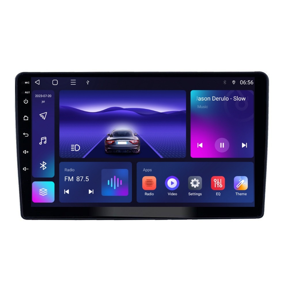 Navigatie dedicata cu Android Peugeot 307 2000 - 2013, 2GB RAM, Radio GPS Dual Zone, Display HD QLED 9" Touchscreen, Internet Wi-Fi si slot SIM 4G, Bluetooth, MirrorLink, USB - Imagine 2