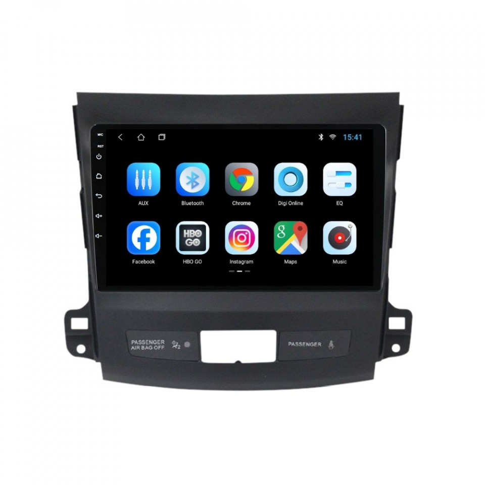 Navigatie dedicata cu Android Peugeot 4007 2007 - 2013, 1GB RAM, Radio GPS Dual Zone, Display HD IPS 9