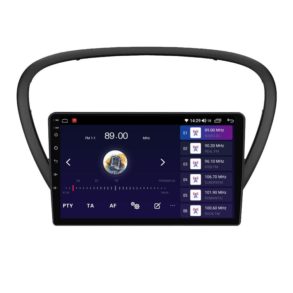 Navigatie dedicata cu Android Peugeot 607 2004 - 2011, 2GB RAM, Radio GPS Dual Zone, Display HD QLED 9