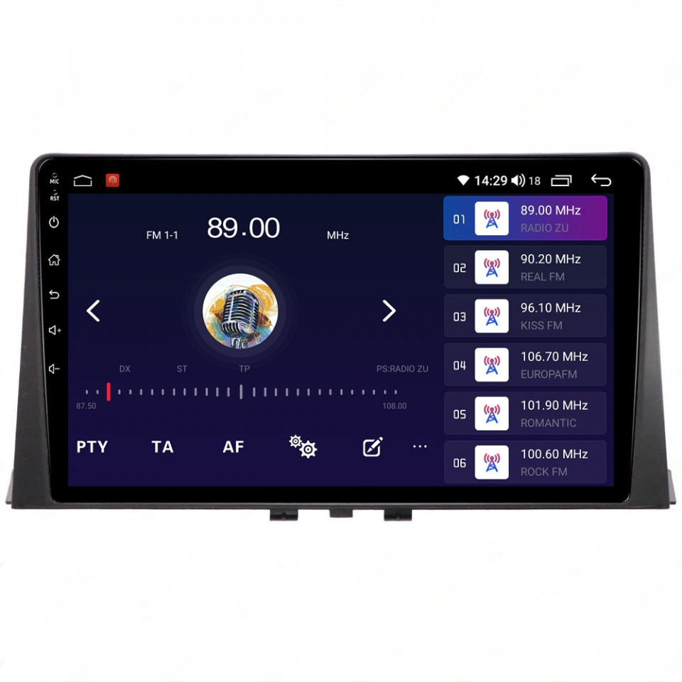 Navigatie dedicata cu Android Peugeot Partner dupa 2018, 8GB RAM, Radio GPS Dual Zone, Display HD QLED 10