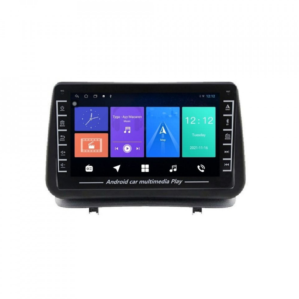 Navigatie dedicata cu Android Renault Clio III 2005 - 2012, 1GB RAM, Radio GPS Dual Zone, Display HD IPS 8