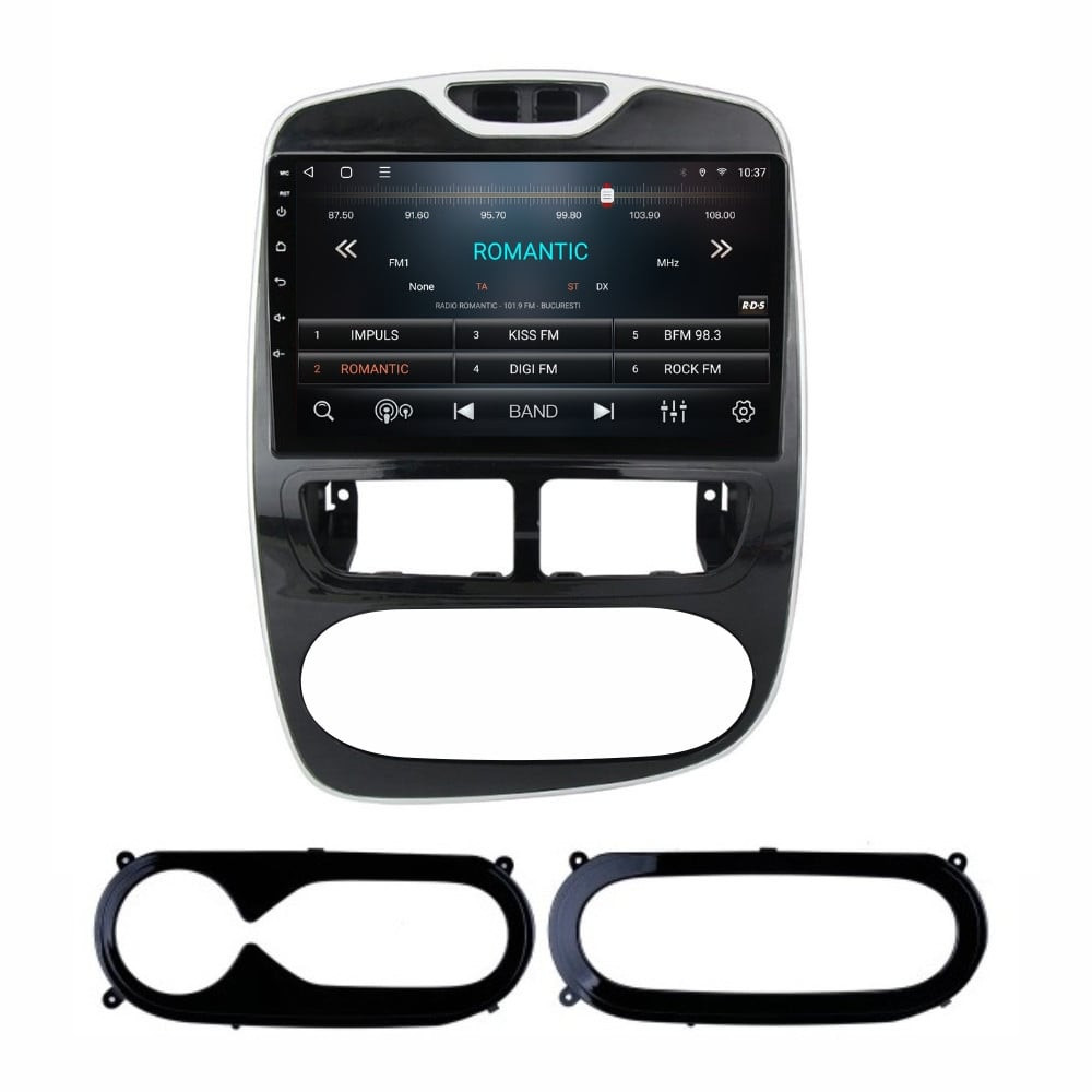 Navigatie dedicata cu Android Renault Clio IV 2012 - 2019, 3GB RAM, Radio GPS Dual Zone, Display HD QLED 10