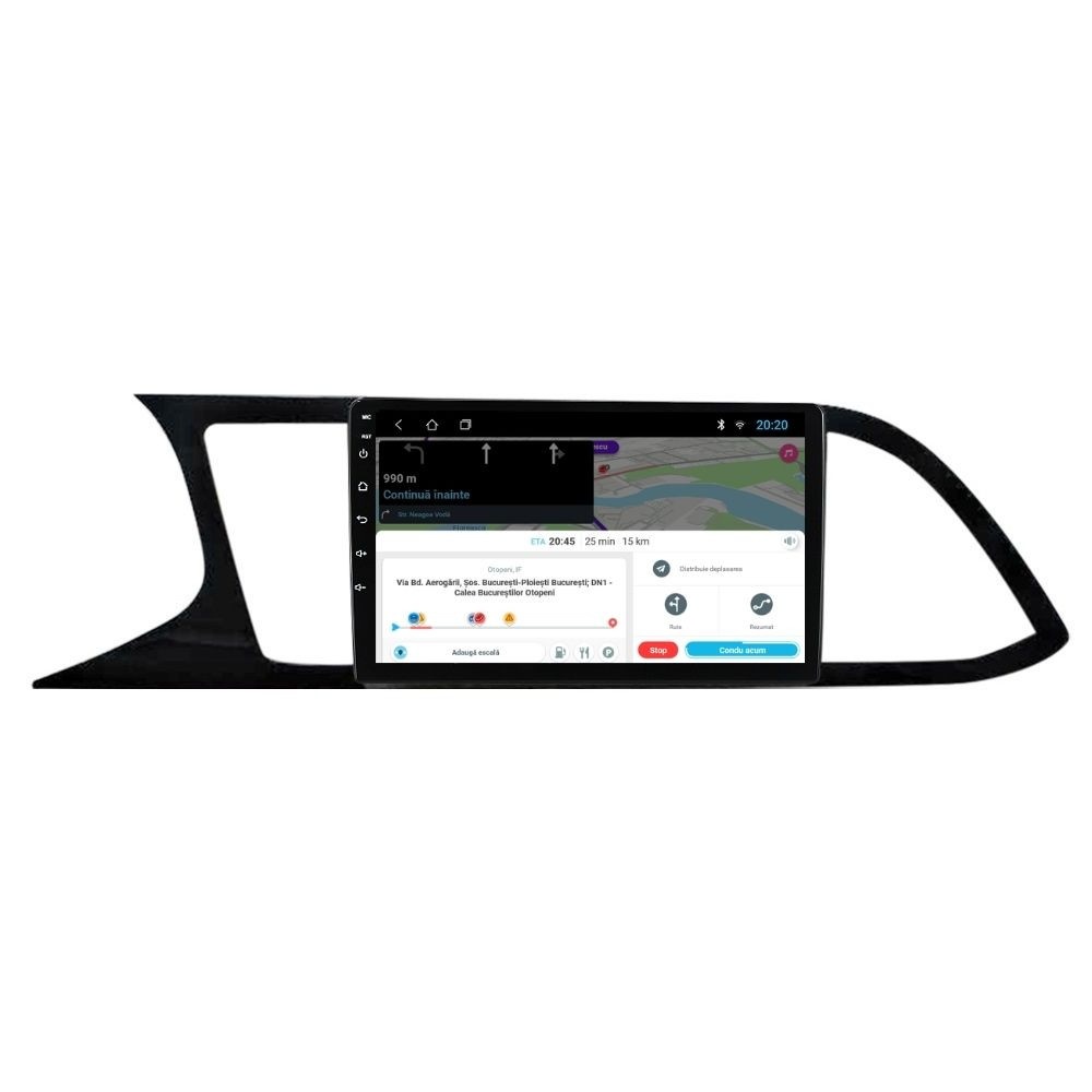 Navigatie dedicata cu Android Seat Leon 5F 2013 - 2020, 1GB RAM, Radio GPS Dual Zone, Display HD IPS 9" Touchscreen, Internet Wi-Fi, Bluetooth, MirrorLink, USB - Imagine 7