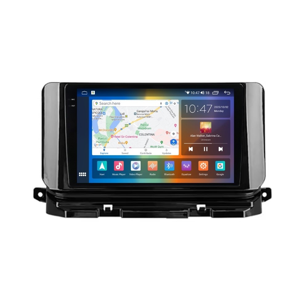 Navigatie dedicata cu Android Skoda Octavia IV dupa 2019, 4GB RAM, Radio GPS Dual Zone, Display 2K QLED 10.36