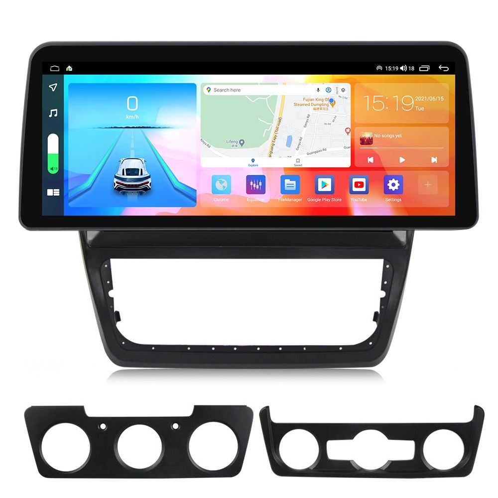 Navigatie dedicata cu Android Skoda Yeti 2009 - 2018, 8GB RAM, Radio GPS Dual Zone, Display QLED 12.3