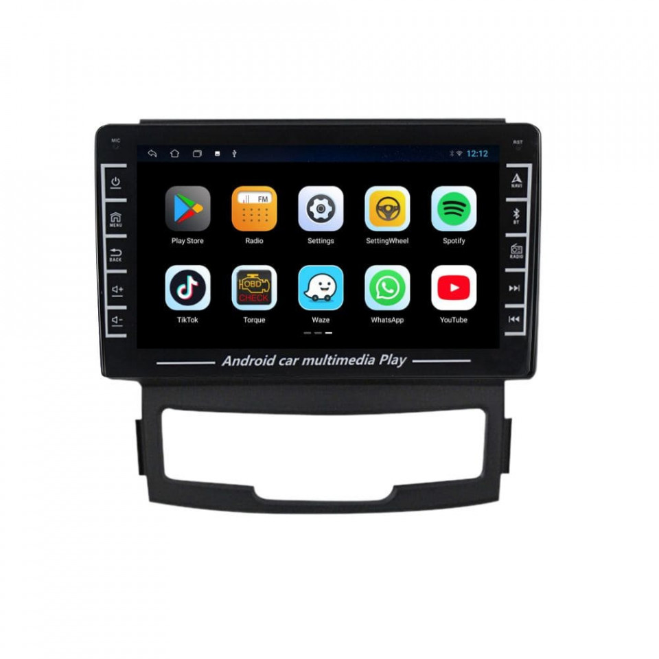 Navigatie dedicata cu Android Ssangyong Korando 2010 - 2013, 1GB RAM, Radio GPS Dual Zone, Display HD IPS 8