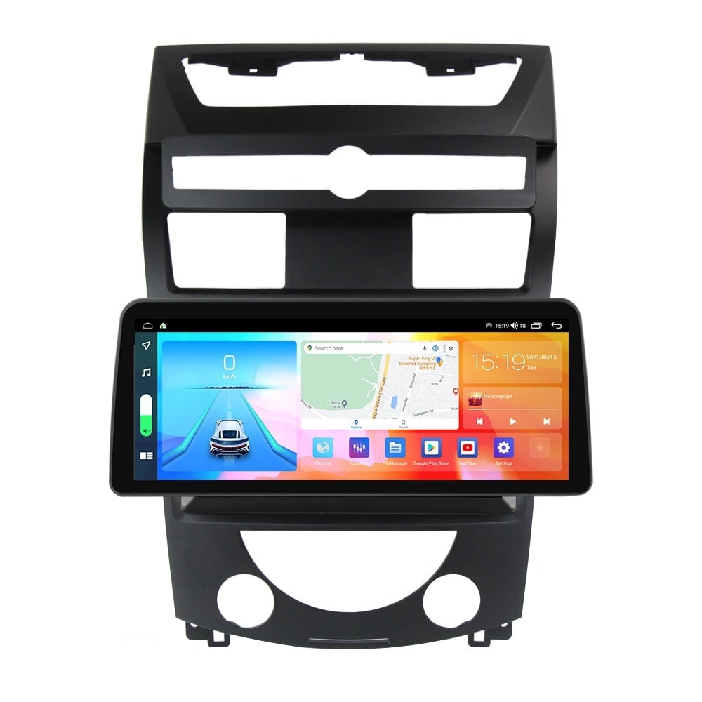 Navigatie dedicata cu Android Ssangyong Rexton 2006 - 2012, 4GB RAM, Radio GPS Dual Zone, Display QLED 12.3