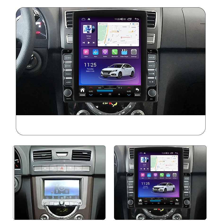 Navigatie dedicata cu Android Ssangyong Rexton 2012 - 2017, 8GB RAM, Radio GPS Dual Zone, Touchscreen IPS 9.7