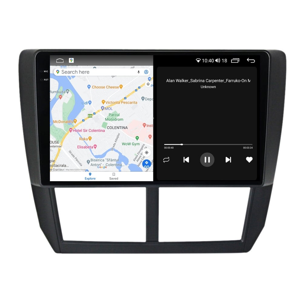 Navigatie dedicata cu Android Subaru Impreza / XV / WRX 2007 - 2014, 8GB RAM, Radio GPS Dual Zone, Display 2K QLED 9.5