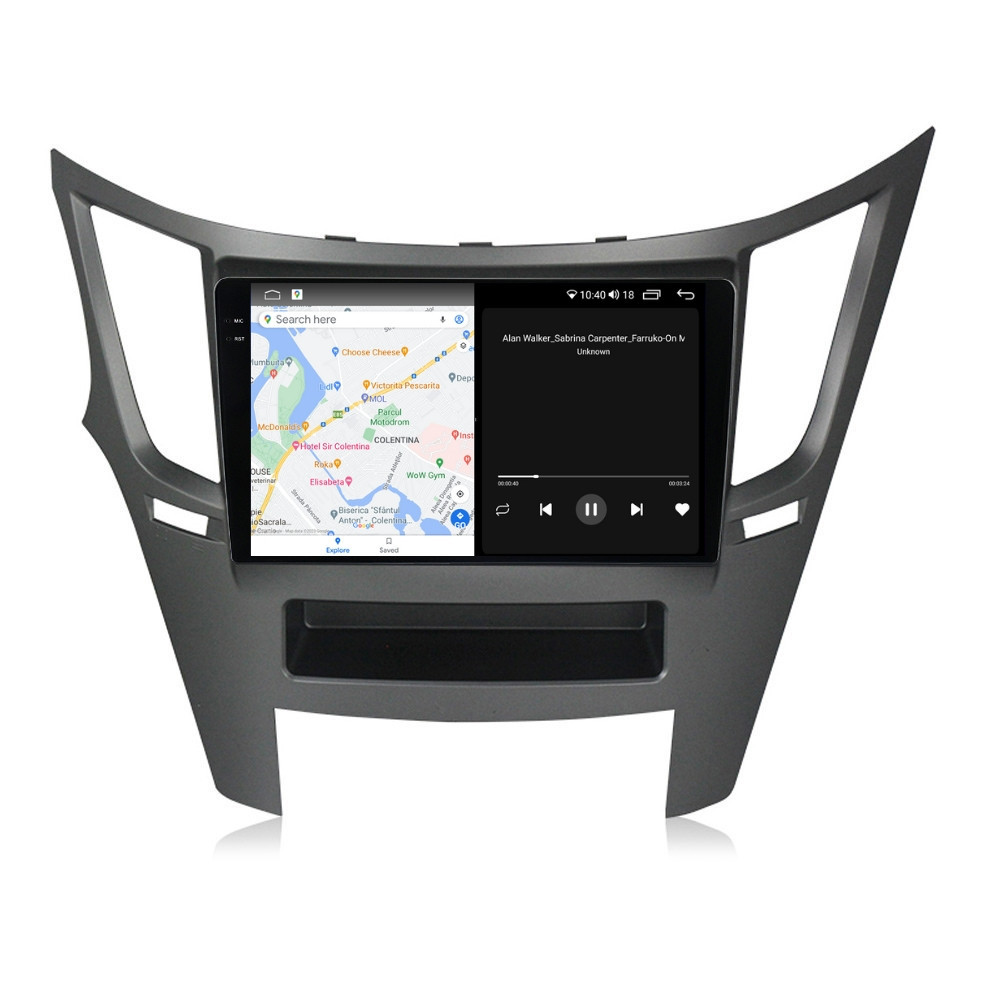 Navigatie dedicata cu Android Subaru Outback / Legacy 2009 - 2014, 8GB RAM, Radio GPS Dual Zone, Display 2K QLED 9.5