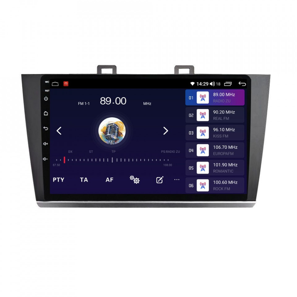 Navigatie dedicata cu Android Subaru Outback / Legacy 2014 - 2019, 4GB RAM, Radio GPS Dual Zone, Display HD QLED 9