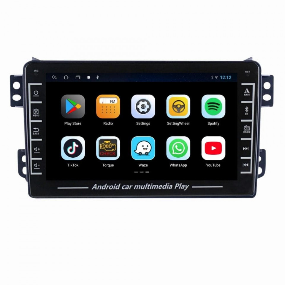 Navigatie dedicata cu Android Suzuki Splash 2008 - 2015, 1GB RAM, Radio GPS Dual Zone, Display HD IPS 8