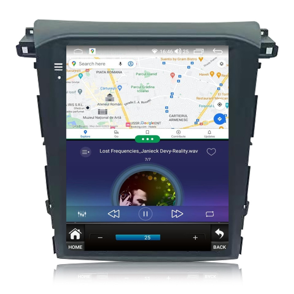 Navigatie dedicata cu Android tip tesla Subaru Forester 2018 - 2021, 8GB RAM, Radio GPS Dual Zone, Touchscreen IPS 9.7