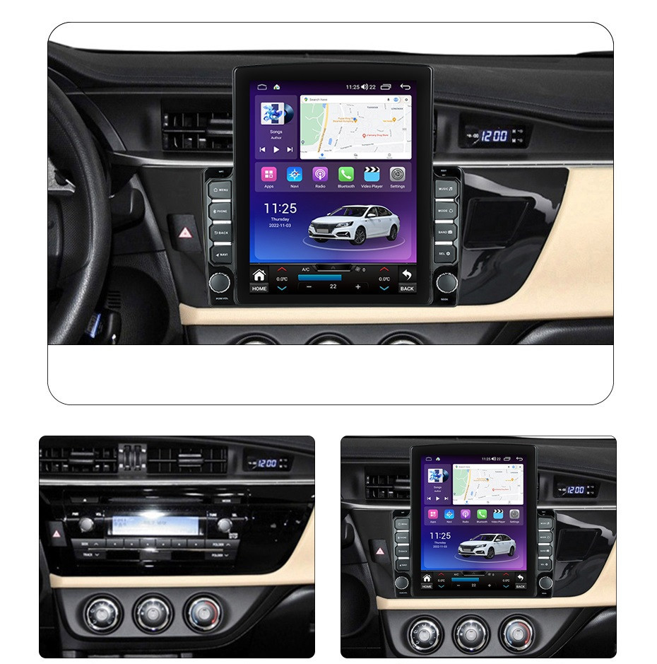 Navigatie dedicata cu Android Toyota Corolla 2013 - 2017, 8GB RAM, Radio GPS Dual Zone, Touchscreen IPS 9.7