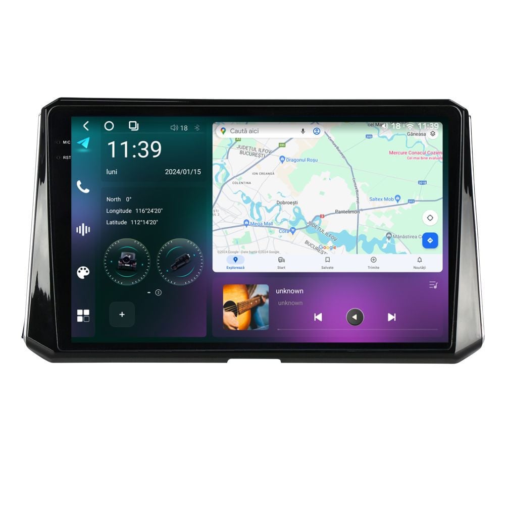 Navigatie dedicata cu Android Toyota Corolla E21 dupa 2019, 12GB RAM, Radio GPS Dual Zone, Display 2K QLED 10.36