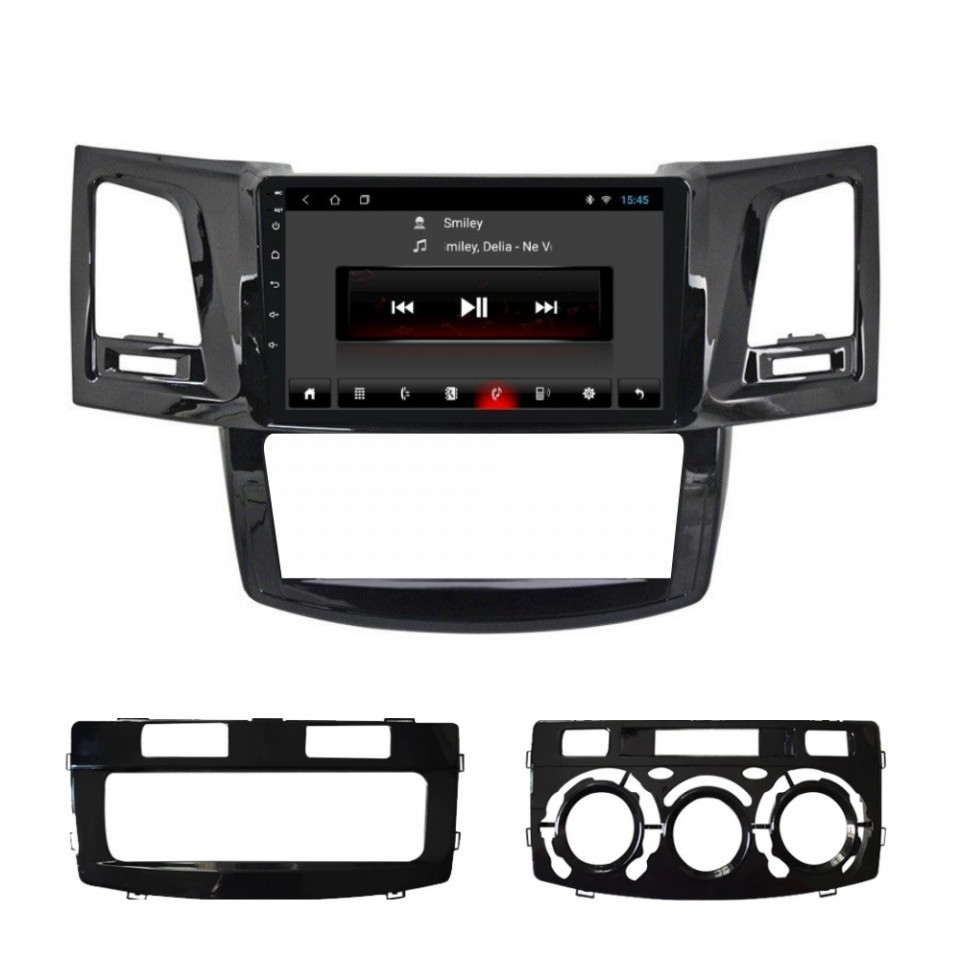 Navigatie dedicata cu Android Toyota Hilux VII 2004 - 2015, 1GB RAM, Radio GPS Dual Zone, Display HD IPS 9