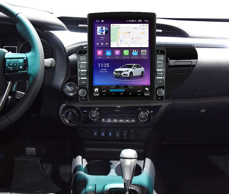 Navigatie dedicata cu Android Toyota Hilux VIII dupa 2015, 4GB RAM, Radio GPS Dual Zone, Touchscreen IPS 9.7