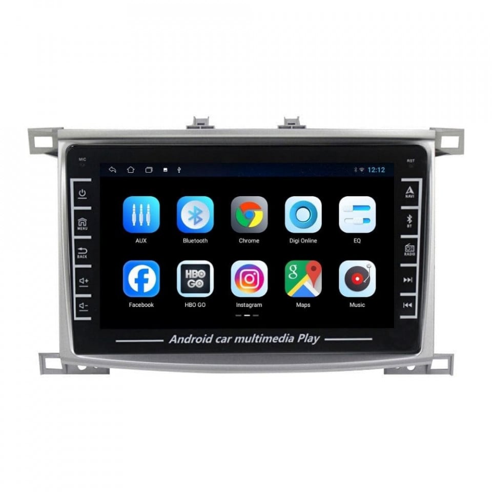 Navigatie dedicata cu Android Toyota Land Cruiser J100 2002 - 2008, 1GB RAM, Radio GPS Dual Zone, Display HD IPS 8