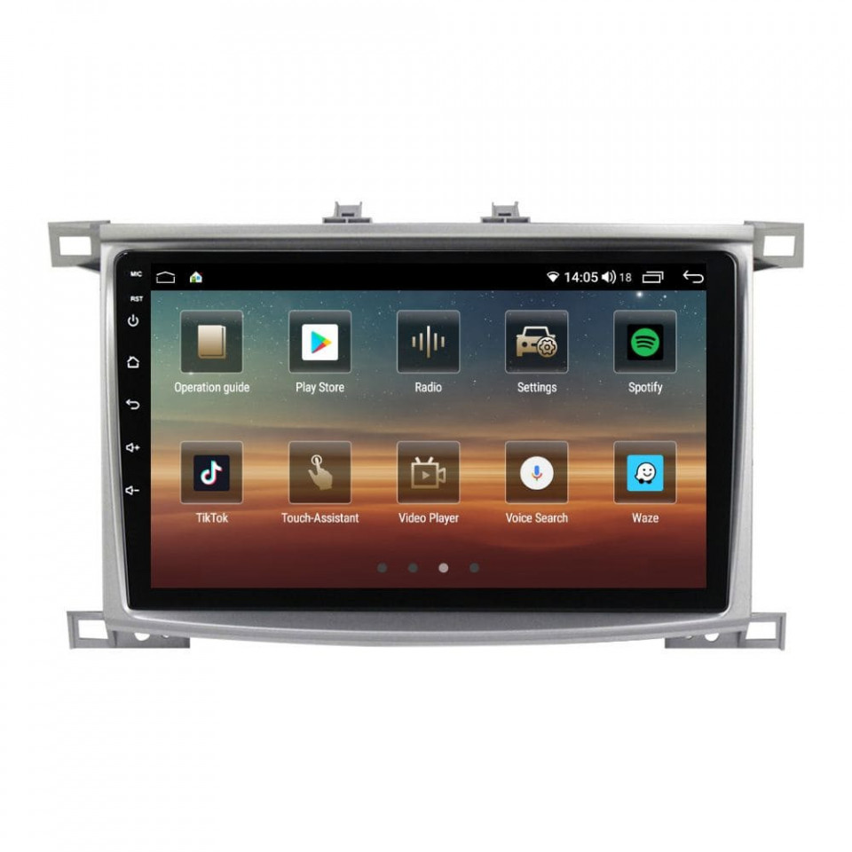 Navigatie dedicata cu Android Toyota Land Cruiser J100 2002 - 2008, 6GB RAM, Radio GPS Dual Zone, Display HD QLED 10