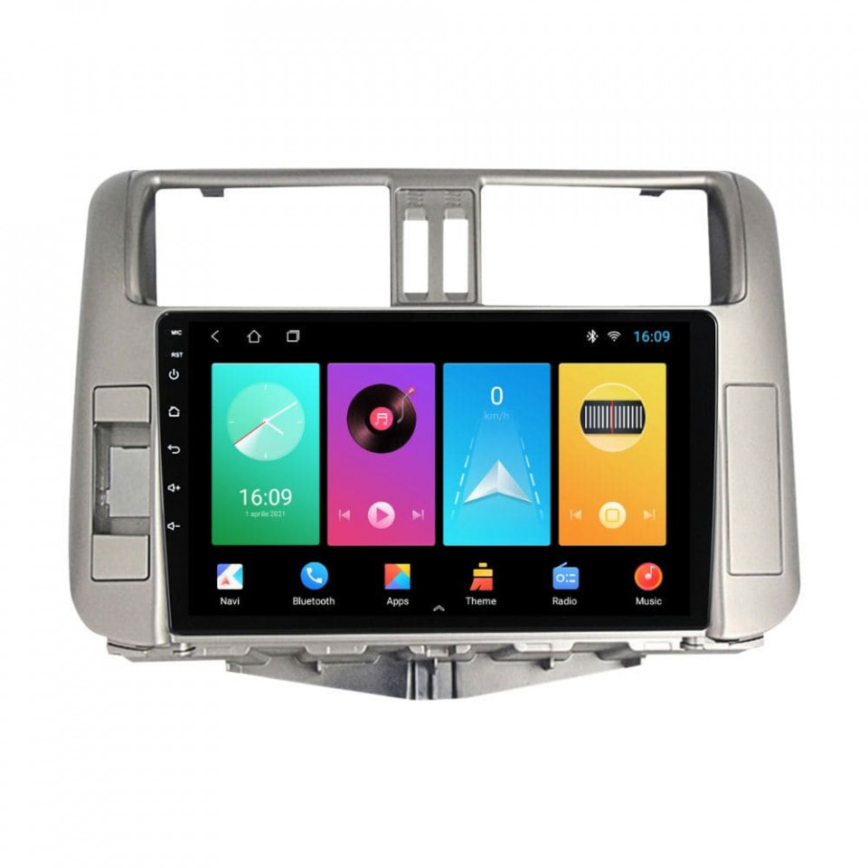 Navigatie dedicata cu Android Toyota Land Cruiser Prado J150 2009 - 2013, 2GB RAM, Radio GPS Dual Zone, Display HD IPS 9