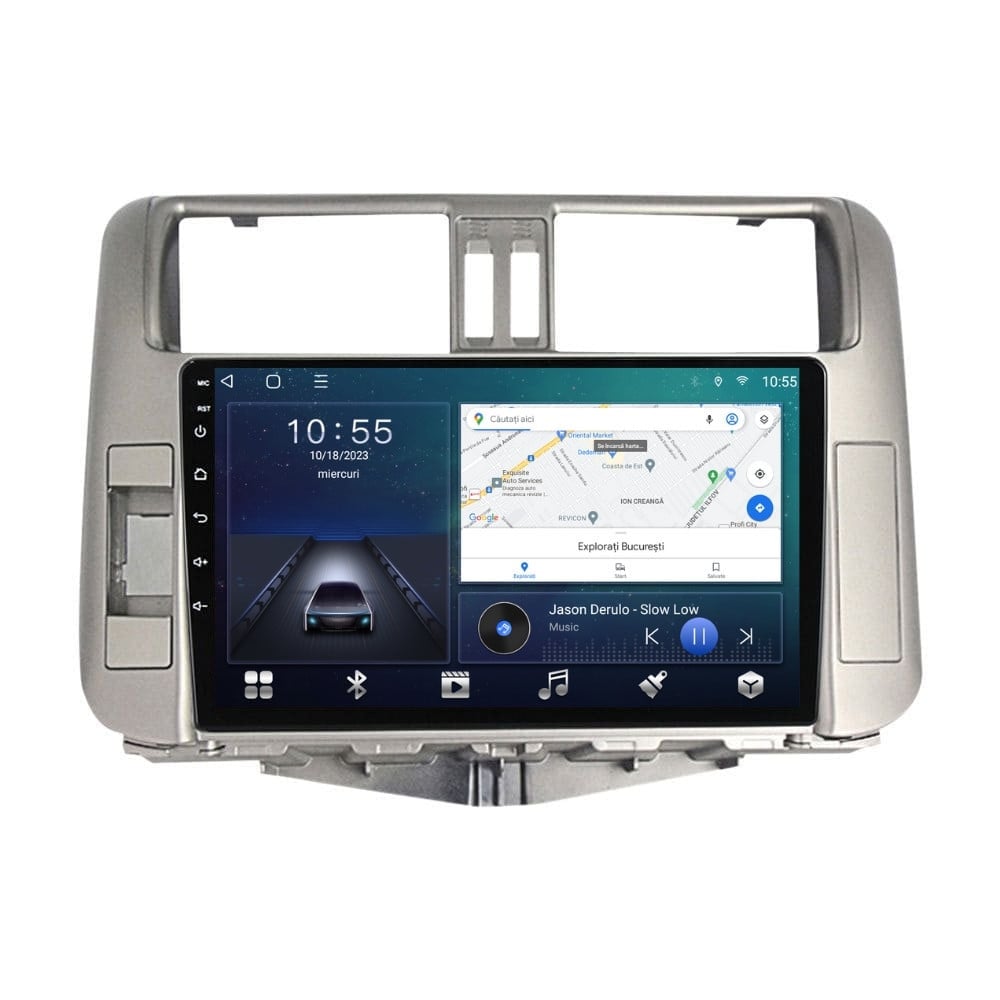 Navigatie dedicata cu Android Toyota Land Cruiser Prado J150 2009 - 2013, 3GB RAM, Radio GPS Dual Zone, Display HD QLED 9